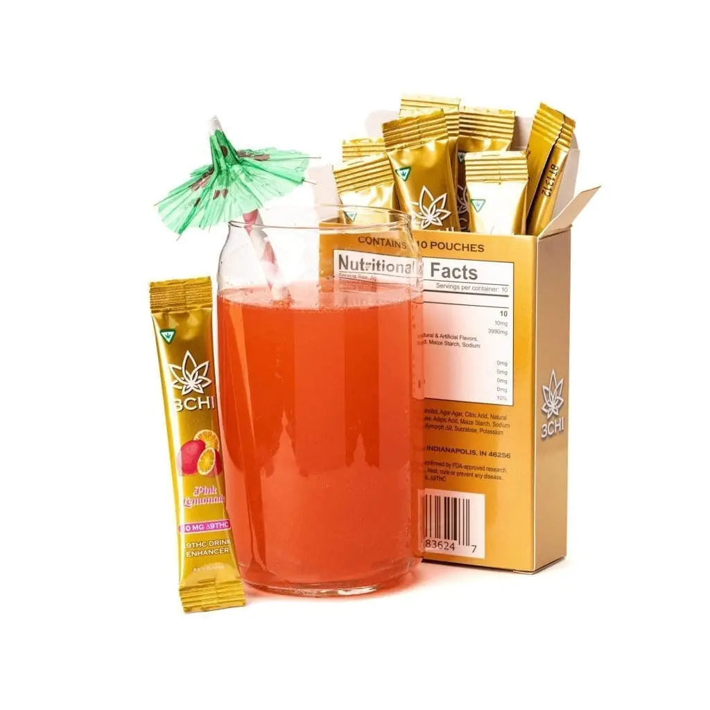 3Chi-Delta-9-THC-Flavored-Drink-Enhancer-–-Pink-Lemonade-Combo.webp 3Chi Delta 9 THC Flavored Drink Enhancer - Pink Lemonade (100 mg Total Delta 9 THC) - Image 1