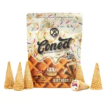 Baked Bags Delta 8 THC Coned - Birthday Cake (600 mg Total Delta 8 THC)