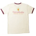 CannaBuddy T-Shirt - Unisex - Ringer - Tan - Image 2