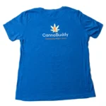 CannaBuddy T-Shirt - Women's - Crew Neck - Royal Blue - Image 2