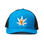 CannaBuddy Trucker Hat - Aqua and Black