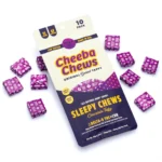 Cheeba Chews Delta 9 and CBN Chocolate Taffy - Sleepy Chew (50 mg Total Cannabinoids)