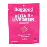 Haygood Delta 9 Live Resin Gummies - Elderberry (100 mg Total Delta 9 THC) - Image 2