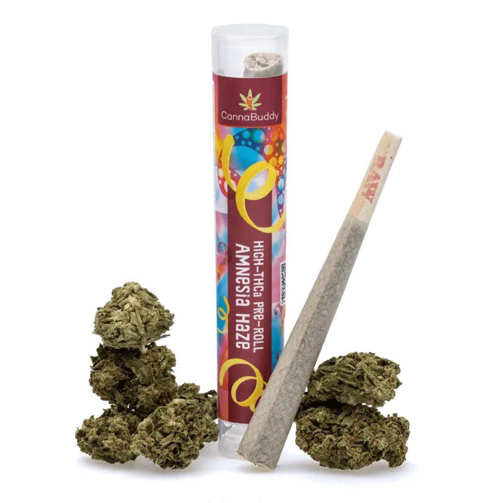 High-THCa-Flower-Pre-Roll-Amnesia-Haze-Combo-1.webp THCa Flower Pre-Roll Amnesia Haze - Image 1