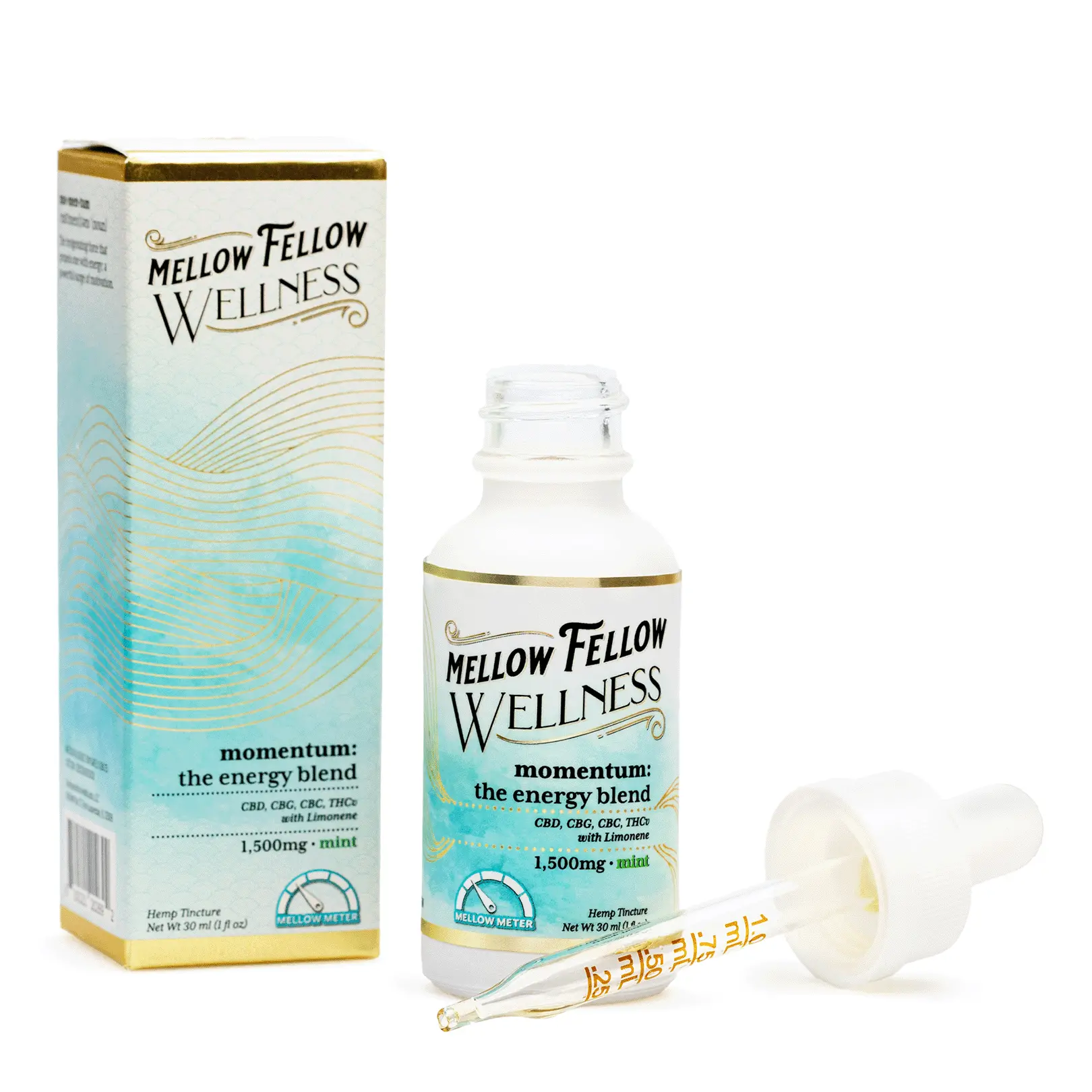 Mellow-Fellow-Wellness-Tincture-Momentum-Blend-Mint-1500-mg-Total-Cannabinoids-Combo-1.webp Mellow Fellow Wellness Tincture - Energy Blend - Mint (1500 mg Total Cannabinoids) - Image 1