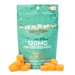 PharmaTHC Euphoria Blend Gummies - Peach Passion (1000 mg Delta 8 + 240 mg Delta 9 + 660 mg Delta 10 + 500 mg HHC Total)
