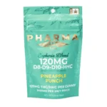 PharmaTHC Euphoria Blend Gummies - Pineapple Punch (1000 mg Delta 8 + 240 mg Delta 9 + 660 mg Delta 10 + 500 mg HHC Total) - Image 2