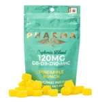 PharmaTHC Euphoria Blend Gummies - Pineapple Punch (1000 mg Delta 8 + 240 mg Delta 9 + 660 mg Delta 10 + 500 mg HHC Total)