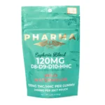 PharmaTHC Euphoria Blend Gummies - Wild Watermelon (1000 mg Delta 8 + 240 mg Delta 9 + 660 mg Delta 10 + 500 mg HHC Total) - Image 2