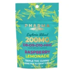 PharmaTHC Euphoria Blend Gummies - Raspberry Lemonade (2000 mg Total Cannabinoids) - Image 2