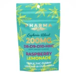 PharmaTHC Euphoria Blend Gummies - Raspberry Lemonade (4000 mg Total Cannabinoids) - Image 2