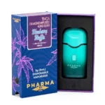 PharmaTHC THCa Diamond Infused and Live Resin 3 Gram Indica Disposable Vape - Blueberry Muffin