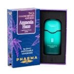 PharmaTHC THCa Diamond Infused and Live Resin 3 Gram Sativa Disposable Vape - Amnesia Haze