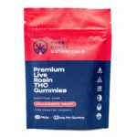 Pure Roots Botanicals THC Live Rosin Gummies - Strawberry Frost (200 mg Total Delta 9 THC) - Image 2