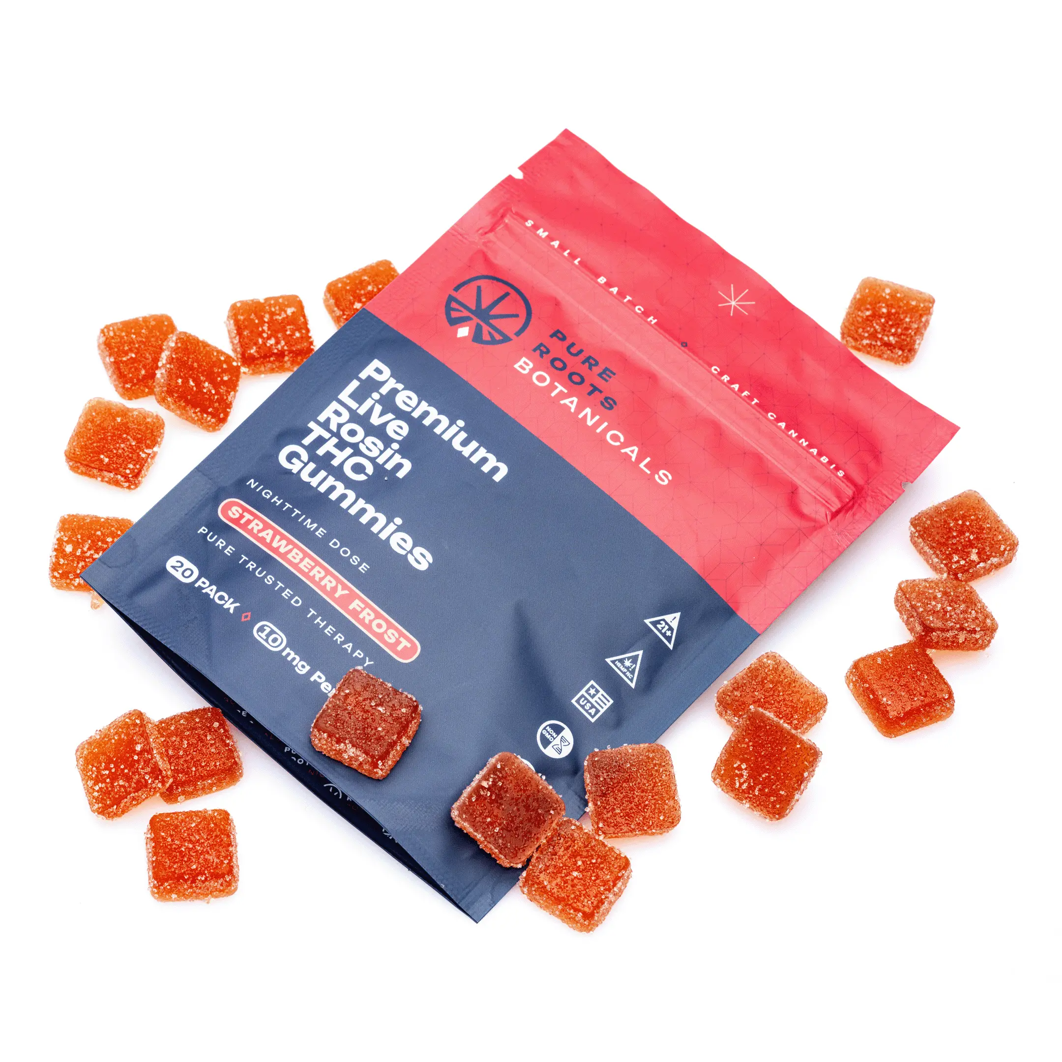 Pure-Roots-Botanicals-THC-Live-Rosin-Gummies-Strawberry-Frost-200-mg-Total-Delta-9-THC-combo.webp Pure Roots Botanicals THC Live Rosin Gummies - Strawberry Frost (200 mg Total Delta 9 THC) - Image 1