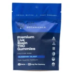 Pure Roots Botanicals THC Live Rosin Gummies - Blueberry Blast (200 mg Total Delta 9 THC) - Image 2