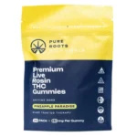 Pure Roots Botanicals THC Live Rosin Gummies - Pineapple Paradise (200 mg Total Delta 9 THC) - Image 2