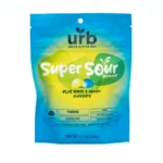 Urb Delta 8 / Delta 9 / Delta 10 THC Super Sour Gummies - Blue Razz and Lemon (750 mg Total Cannabinoids) - Image 2