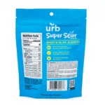Urb Delta 8 / Delta 9 / Delta 10 THC Super Sour Gummies - Blue Razz and Lemon (750 mg Total Cannabinoids) - Image 3