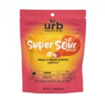 Urb Delta 8 / Delta 9 / Delta 10 THC Super Sour Gummies - Peach and Blood Orange (750 mg Total Cannabinoids) - Image 2