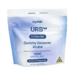 Urb Delta 9 and CBD Gummies - Blueberry Pomegranate - Image 2