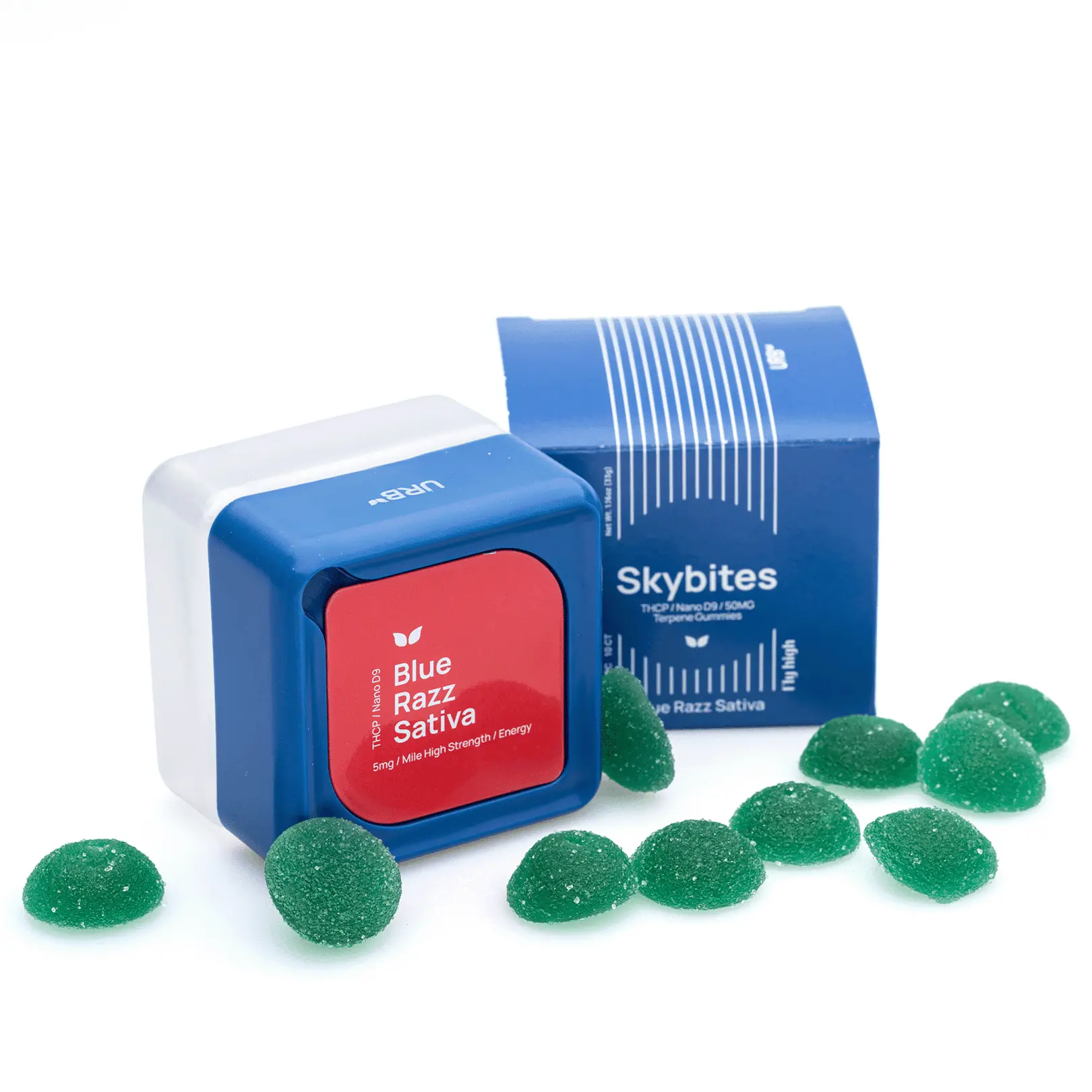 Urb-THCP-and-Delta-9-Mile-High-Skybites-Blue-Razz-25-mg-THCP-25-mg-Delta-9-THC-Total-Combo-1.webp Urb THCP / Delta 9 Mile High Skybites - Blue Razz (25 mg THCP + 25 mg Delta 9 THC Total) - Image 1