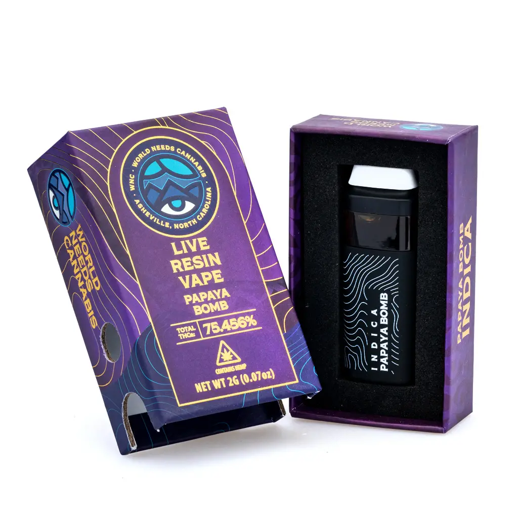 WNC-2-gram-THCa-Live-Resin-Disposable-Papaya-Bomb-combo.webp WNC 2 gram THCa Live Resin Disposable - Papaya Bomb - Image 1