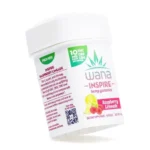 Wana Inspire Gummies - Raspberry Limeade (300 mg Total Cannabinoids) - Image 2